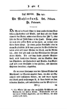 ¬Die¬ Mahlerkunst : Taf. XXVIII, Fig. 141