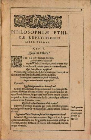 Ethica ex Aristotele et aliis repetita