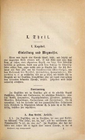 Vereinfachte, theoretisch-praktische Schulgrammatik der englischen Sprache