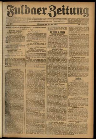 Ausgabe vom Mittwoch, den 11. Juli 1917.