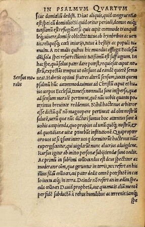In Psalmvm Qvartvm Concio