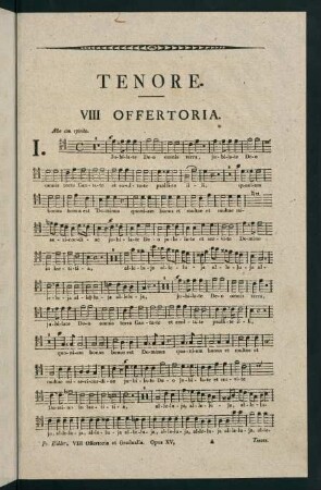 1-14, Tenore. VIII Offertoria. - VIII. Gradualia