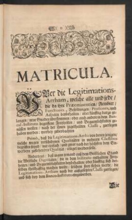 Matricula.