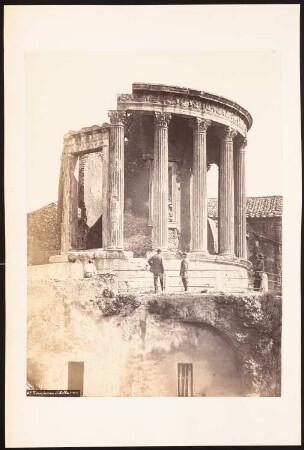 Tempel der Sibilla, Tivoli: Ansicht (aus: sog. »Koch-Mappe«)