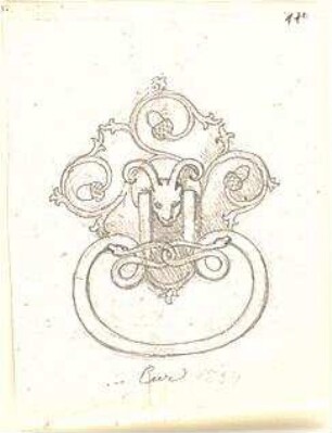 Neureuther, Gottfried von; Chur; Türklopfer - Ansicht
