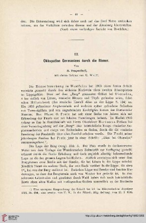 2: Okkupation Germaniens durch die Römer