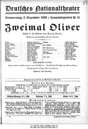 Zweimal Oliver
