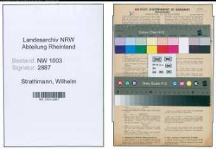 Entnazifizierung Wilhelm Strathmann , geb. 24.04.1891 (Gaertner)