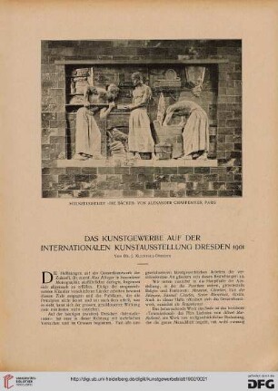 Das Kunstgewerbe auf der internationalen Kunstausstellung Dresden 1901, [1]