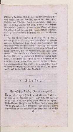 V. Türkey