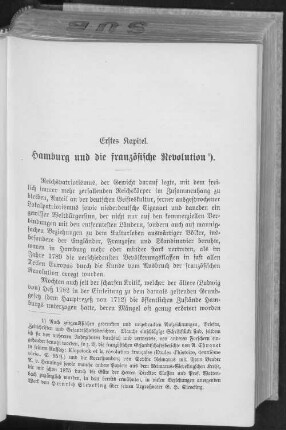 Erstes Kapitel. Hamburg und die französische Revolution.