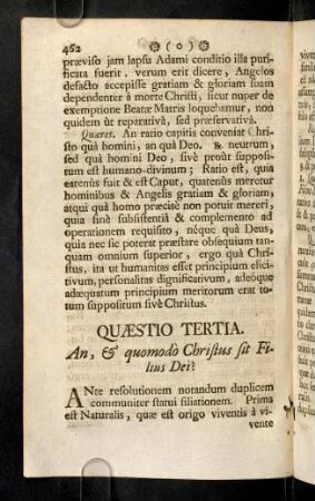 462-466, Quaestio Tertia