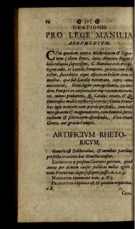 Artificium Rhetoricum.