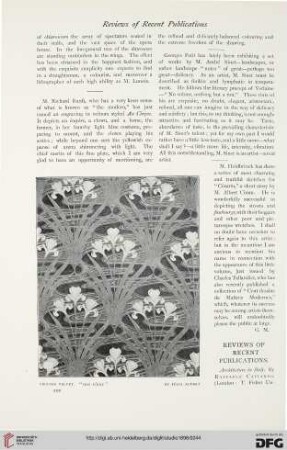 Reviews of recent publications