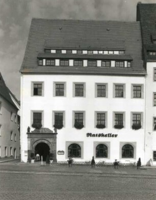 Freiberg (Sachsen), Obermarkt 16. Ehemaliges Kaufhaus (1545-1546, S. Lorentz d. Ä.)