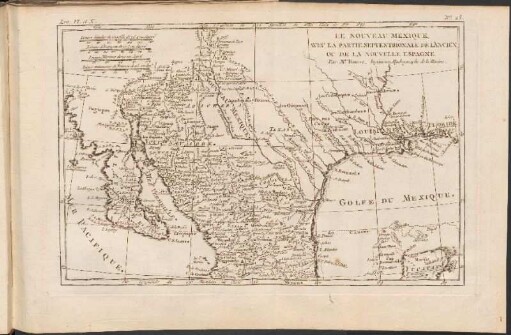 Le Nouveau Méxique, Avec La Partie Septentrionale De L'Ancien, Ou De La Nouvelle Espagne