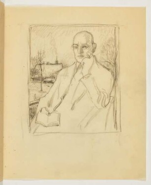 Studie zum "Bildnis des Schriftstellers Carl Dumann-Rehna"