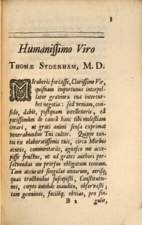 Dissertatio epistolaris ... de observationibus nuperis circa curationem variolarum confluentium necnon de affectione hysterica