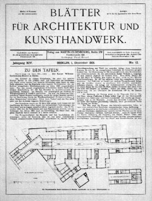 No. 12, 1. Dezember 1901