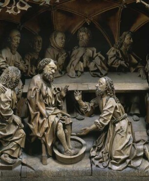Jesus wäscht die Füße der Apostel