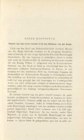 Zesde hoofdstuk