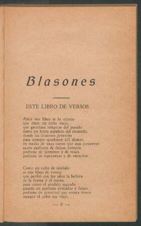 Este libro de versos...