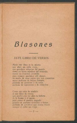 Este libro de versos...