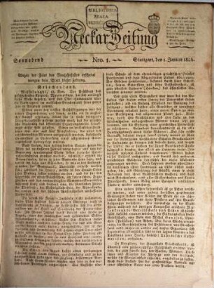 Neckar-Zeitung. 1825