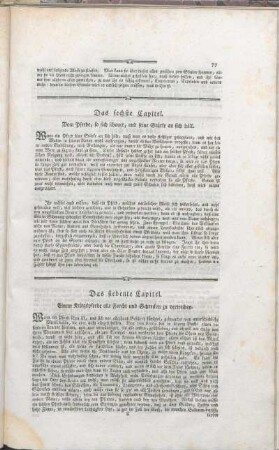 Das siebente Capitel. Einem Kriegspferde alle Furcht und Schrecken zu vertreiben.