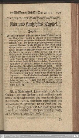 Acht und funfzigstes Capitel
