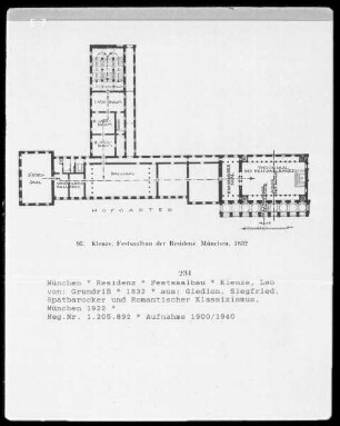 Festsaalbau der Residenz von Leo von Klenze von 1832