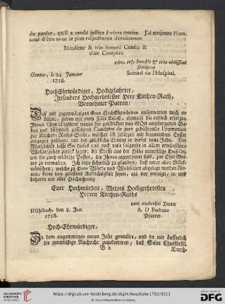 HochEhrwuerdiger, Hochgelahrter, [...]