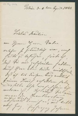 Brief an Unbekannt : 06.04.1866