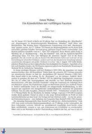 Anton Weber. Ein Künstlerleben mit vielfältigen Facetten.