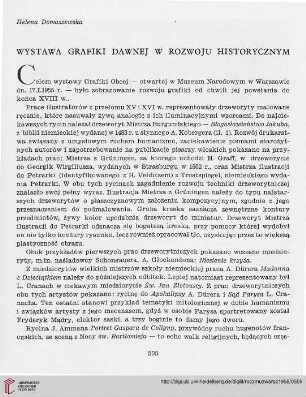 3: Wystawa grafiki dawnej w rozwoju historycznym : [17.01.1955 - ...]