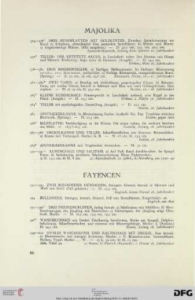 Majolika (Nr. 574-591)