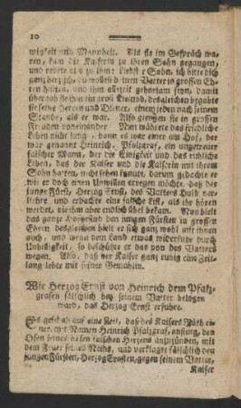 Wie Herzog Ernst von Heinrich dem Pfalzgrafen ...