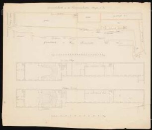 Theater, Berlin-Mitte: Lageplan, Grundrisse