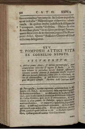 XXV. T. Pomponii Attici Vita Ex Cornelio Nepote.