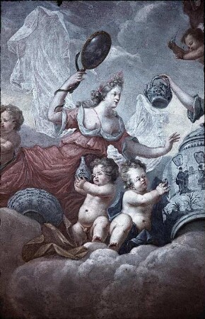 Allegorie auf die Einführung des Porzellans in Europa