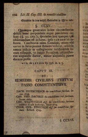 166-187, Caput III. - Caput V.