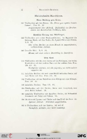 Holzschnitt-Bordüren (Nr. 347-411)