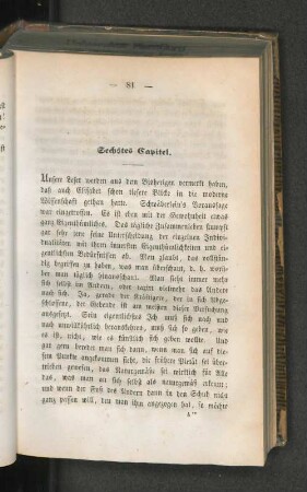 Sechstes Capitel.