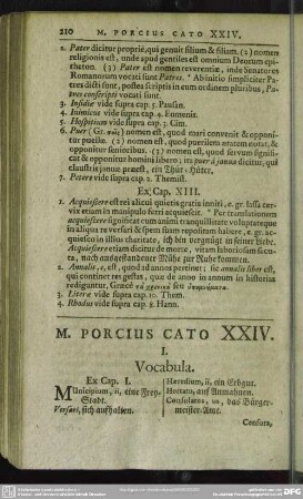 M. Porcius Cato XXIV.