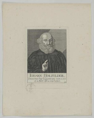 Bildnis des Iohann Holfelder