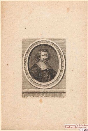 Dr. phil. et med. Johann Conrad Ruhmelius (= Hans C. Rummel), Arzt in Nürnberg; geb. 1597; gest. 1661