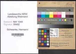 Entnazifizierung Hermann Schwenke , geb. 04.09.1892 (Lehrer)