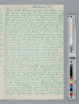 Brief an Alice Bensheimer