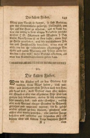 20. Die kalten Fieber