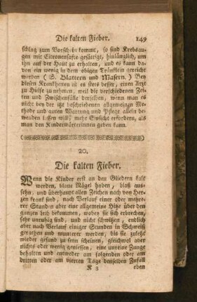 20. Die kalten Fieber